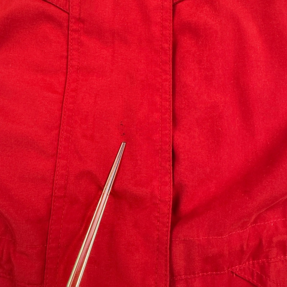 Vintage Forecaster of Boston Red Parka Jacket Women's L‎ Hooded Korea 80s 90s - Picture 8 of 14